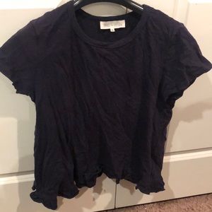 Navy blue flowy top